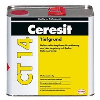 Грунтовка Ceresit CT 14 для придания водоотталкивающих свойств