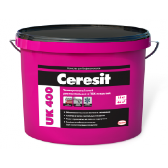 Дисперсионный клей Ceresit UK 400 для текстильных и ПВХ покрытий