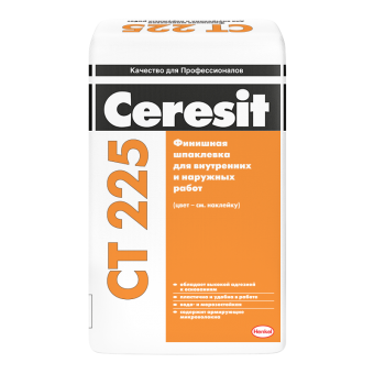 Финишная шпаклевка Ceresit CT 225 белая, 25 кг